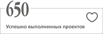 650 Успешно выполненных проектов